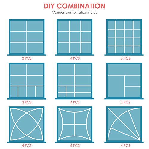 Flytianmy 40 stuks ladeverdelers verstelbare lade organizer voor rommel keuken bestek ladekast make-up gereedschap… - Image 8