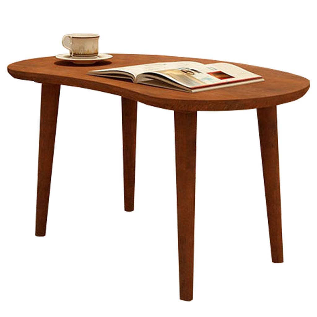 Table centrale naturelle en bois avec sol résistant aux rayures