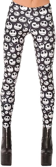 Sister Amy Women 3D Printed Geometric Figures Ankle Elastic Tights Legging