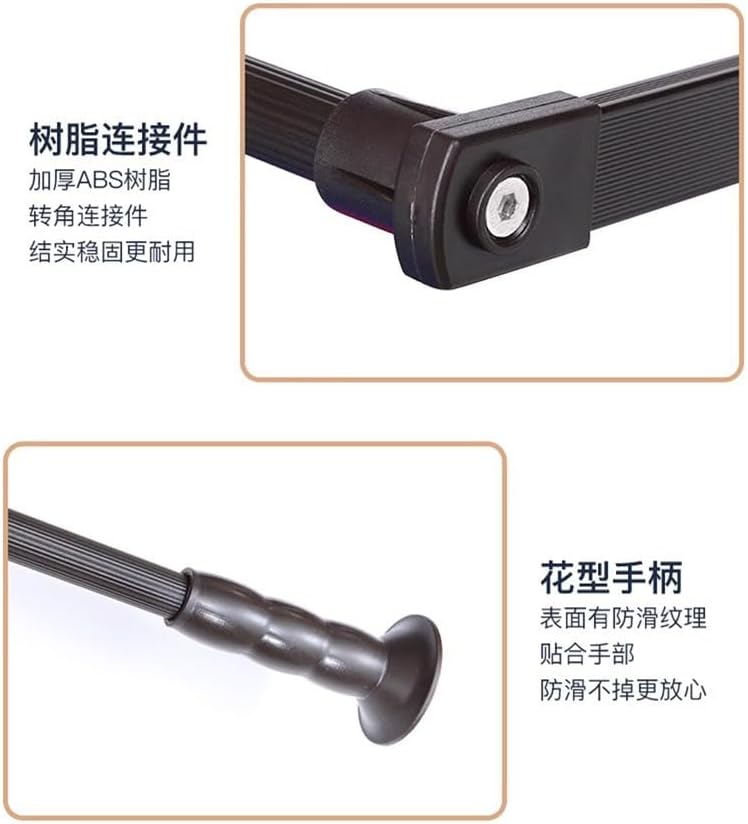 Sarinyポールハンガー ワードローブ用耐荷重30KG プルダウン衣類可変幅衣類レール ソフトリターン機能 縦型クローゼット・衣帽