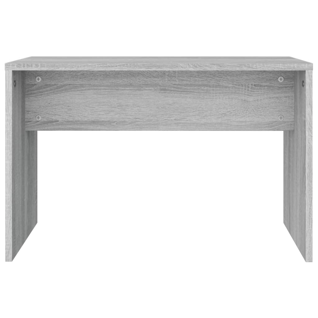 Schminktisch-Set Grau Sonoma 86,5x35x136 cm mit Hocker und Spiegel, moderner Holzwerkstoff-Schminktisch mit viel Stauraum für Make-up und Schmuck, ideal für Schlafzimmer