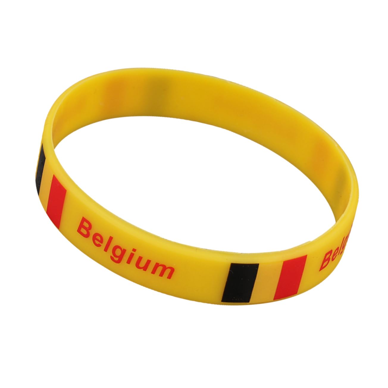 Sosoport Braccialetto Silicone Bandiera del Paese Belgio Braccialetto Unisex Unica per Eventi Sportivi e Nazionali
