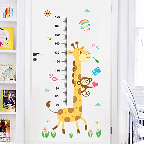 Calcomanía de pared para niños con medidor de altura extraíble de bebé 7