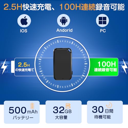 QZTCAMERA ボイスレコーダー 超小型 ICレコーダー の商品画像 1