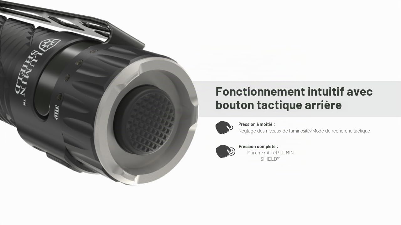 Nitecore EDC35 Lampe de poche ultra lumineuse 5000 lumens EDC Batterie Li-ion 21700 USB-C Noir