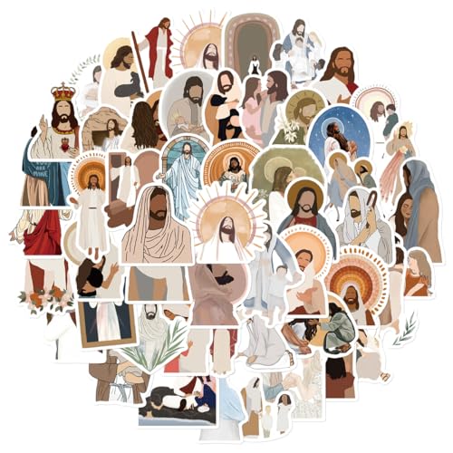 ZORVUJI 100 Pegatinas Cristianas, Pegatinas Boho de la Biblia Estéticas, Pegatinas Inspiradoras de Versículos Bíblicos para Botellas de Agua, Portátiles, Diarios, Regalos Cristianos y Decoración
