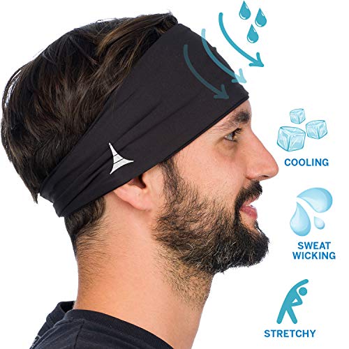 French Fitness Revolution Mens Headband - Guys Sweatband & Sports Headband for Running, Crossfit, Working Out and Dominating Your Competition - Performance Stretch & Moisture Wicking 6 Pack - Thumbnail 6