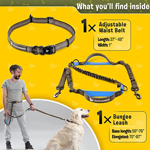 Hands Free Dog Leash For Large Dogs | Waist Leash For Dog Walking | Dog Running Leash | Dog Hiking Gear | Service Dog Leash | Bungee Dog Leash | Hands Free Leash | Dog Walking Accessories #TOP6