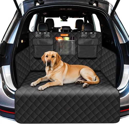 Alfheim Capa para carteira de carro para cães, resistente a riscos, lavável para o assento traseiro do cão, com cobertura protetora lateral, comum para automóveis, camiões, SUV