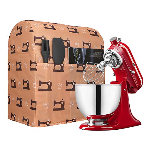 Cubiertas para mezclador de cocina, soporte grueso, cubierta a prueba de polvo, cubierta protectora para mezclador de cocina, organizador de ayuda de cocina de 4.5-6 cuartos, regalo para madre JBJZ03
