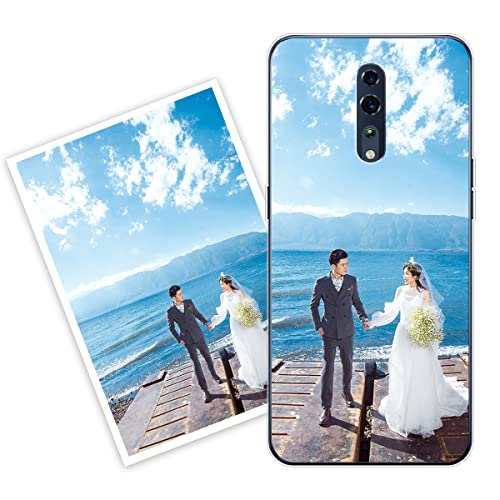 Sunrive Personalizzate Cover compatibile con Oppo Reno Z personalizzabile con Foto Testi Frase Logo Disegni e Grafiche Personalizzata, assorbimento degli urti morbido TPU trasparente
