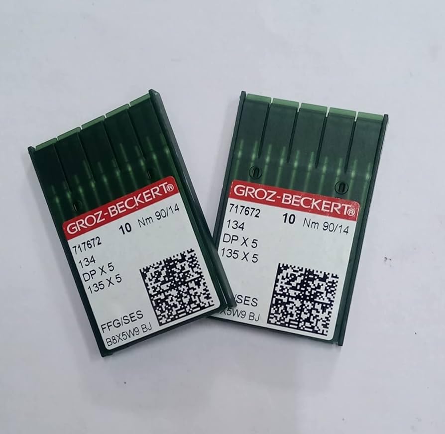Groz-Beckert B-27 DCX27 DCX1 Overlock Serger Industrial Sewing Machine Needles (90/14)