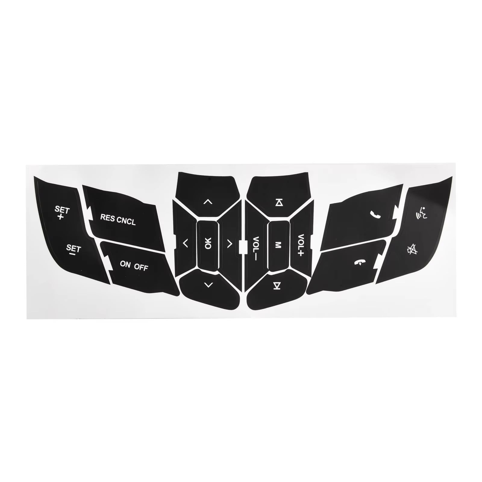 Modification Interior Compatible with for Mustang 2015 2016 2017 2018 Interior Car Accessories Steering Wheel Button Repair Decals Stickers