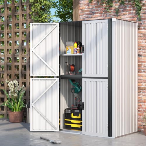 Image of AECOJOY Outdoor Storage Cabinet Waterproof, 70'' Large Vertical with Floor