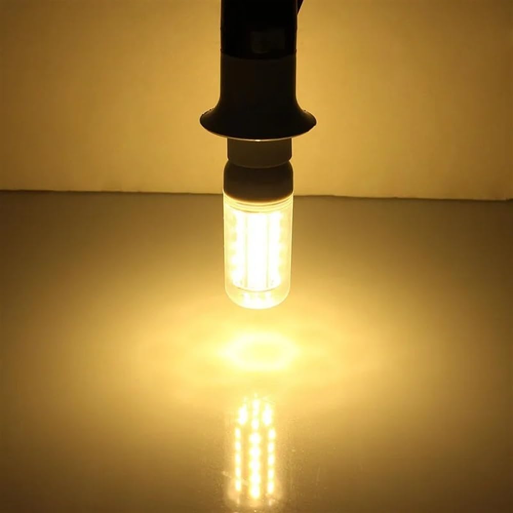 1fortunate Paquete de 25 bombillas LED de maíz AC220V 5W 48LEDs-SMD5730 B22/GU10/E14/G9/E14 lámpara de foco for el hogar(Warm White,E27 48leds)