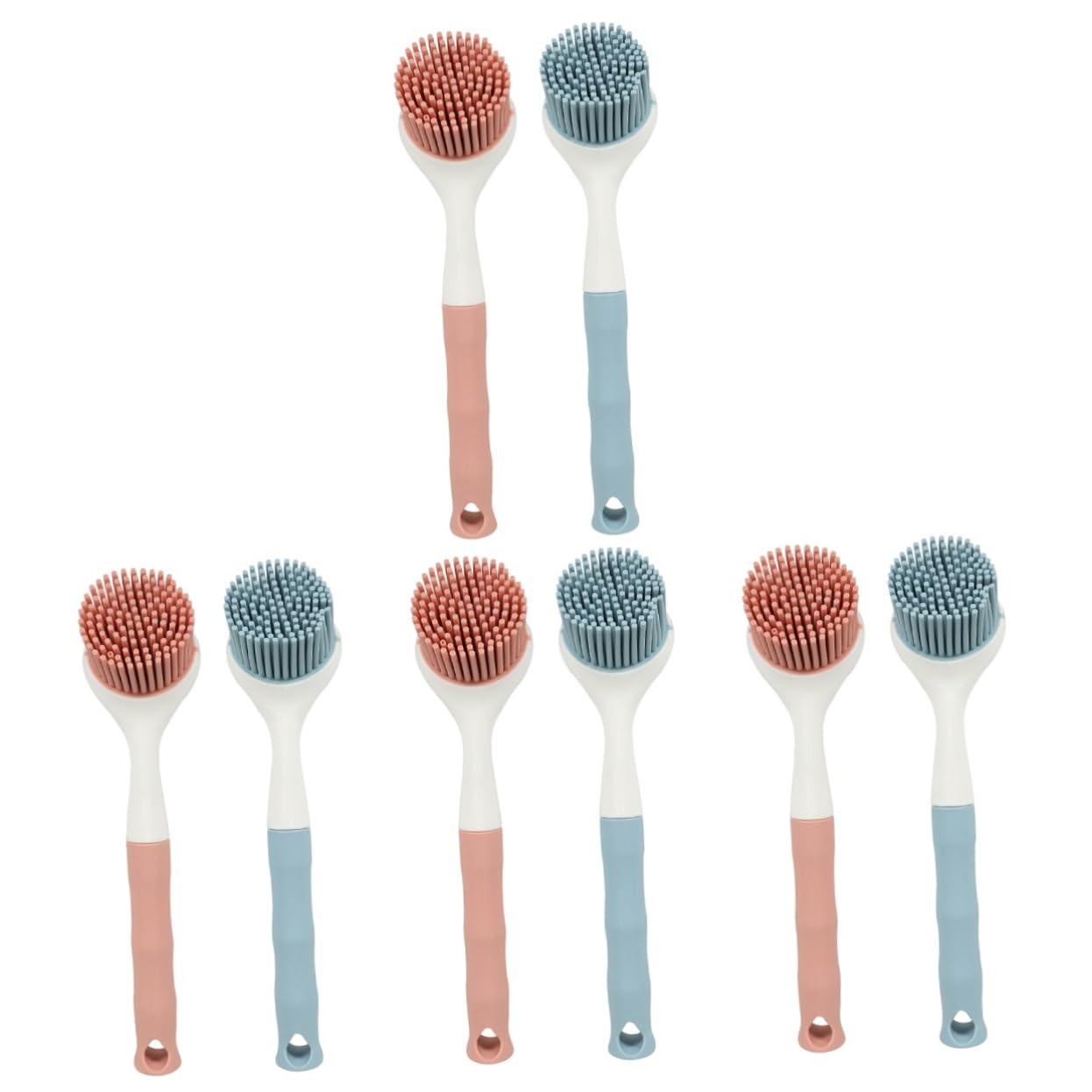 FRCOLOR 8 Piezas De Cepillo De Silicona para Olla Cepillo para Fregadero De Cocina Limpiador De Gafas Limpiador De Cubiertos para Tabla De para Fregar