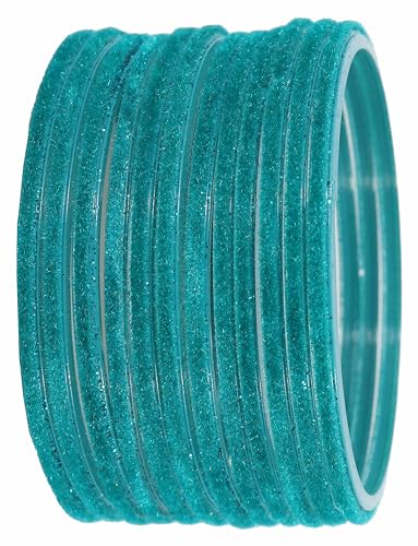 Image of NMII Glass Velvet Bangles Set For Women and Girls | Plain Glass Bangles | Velvet Chudi | Simple Bangles For Women | Stylish Glass Bangles- Set of 24