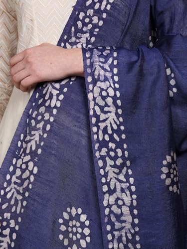 Women's Art Silk Dupatta with Printed Pattern Ethnic Print Design Stole, Chunni for Girls4