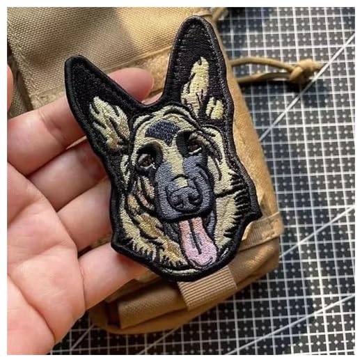 Patchs Velcro amusants pour chien - Brodés - Militaire - Tactique - Crochet - Pour vêtements, sac à dos, uniforme, gilet, vestes