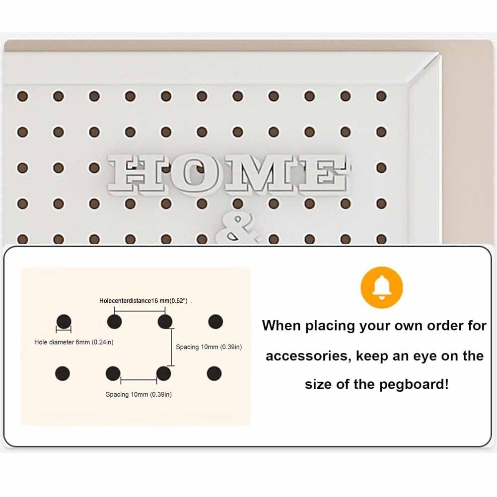 Pannelli E Unità Per Pannelli Forati, Pannelli Organizer Parete Per Pannelli Forati, - Pannelli Forati Da Parete Casa, Garage, Sala Hobby, Scrivania, Espositori Per Attrezzi(Bianco,60X100 CM)