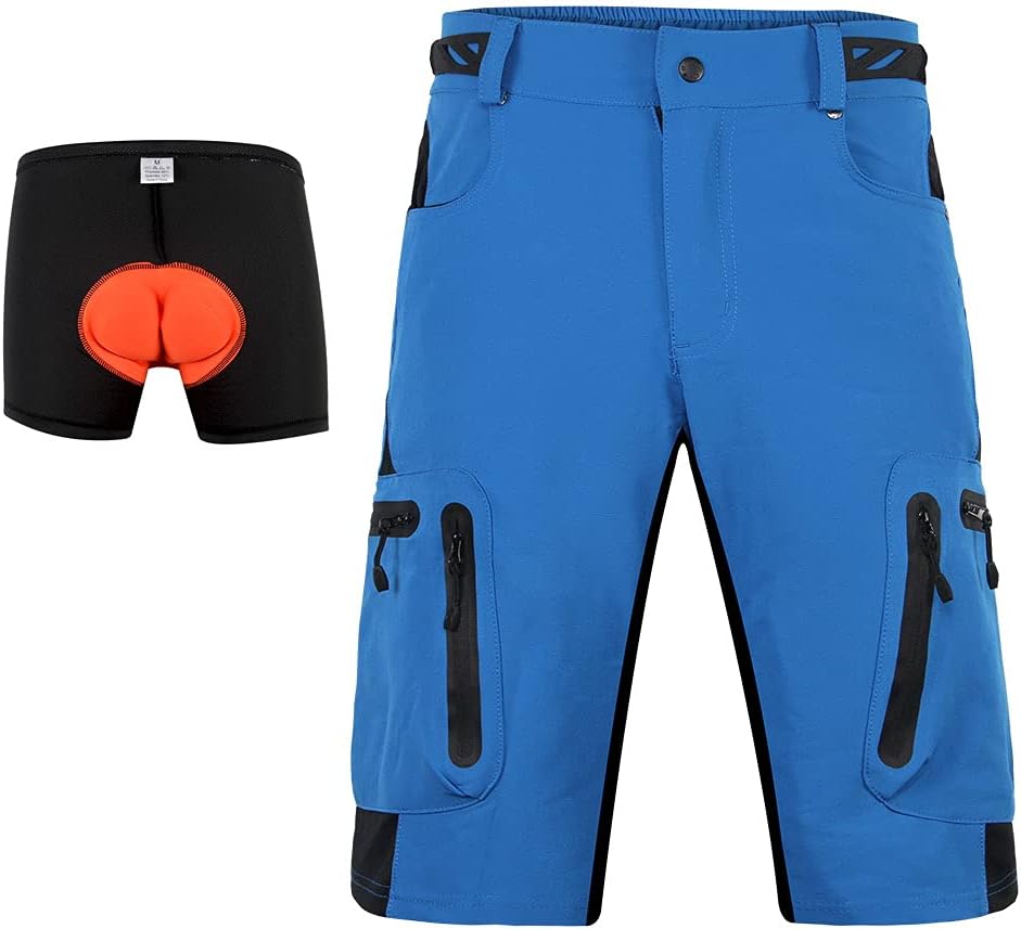 HEROBIKER Summer Men's Cycling Shorts Mountain Bike Downhill Loose Outdoor Sports Riding Road MTB Bicycle Motorcylce Trousers