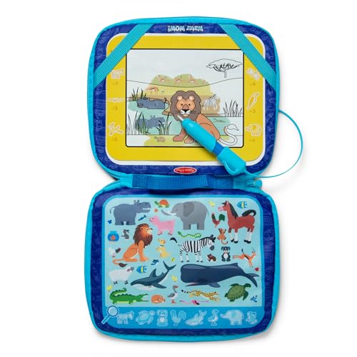 Image of Melissa & Doug Water Wow! Take-Along Color-Reveal Drawing Set | Drawing Board, Refillable Water Pen, Activity Cards, Art Accessories, Mess-Free Travel Toys, Preschool Toys for Kids, Ages 3+
