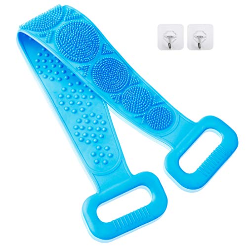Silicone Back Scrubber Back Scrubber for Shower, Silicone Bath Body Brush, Easy to Clean Washer Exfoliating More Hygienic