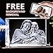 3D Laser Gifts Personalized Gift for Mom, Unique Home Decor, Custom Laser Etched Glass | Birthday, Anniversary, Wedding, Mother’s Day, Father’s Day, Christmas, Holiday | 3D Photo Crystal Rectangle
