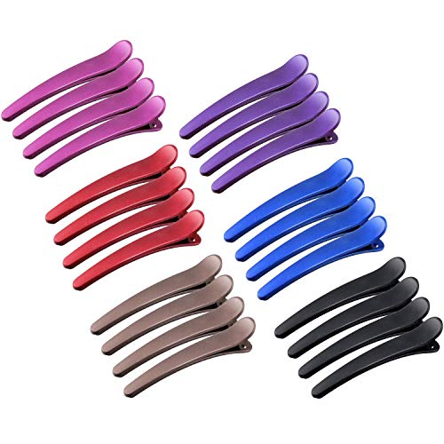 24 Pieces Hair Clips for Styling Non-Slip Plastic Duckbill Alligator Hair Clips Hair Barrettes Pins Hair Accessories for Women Girls