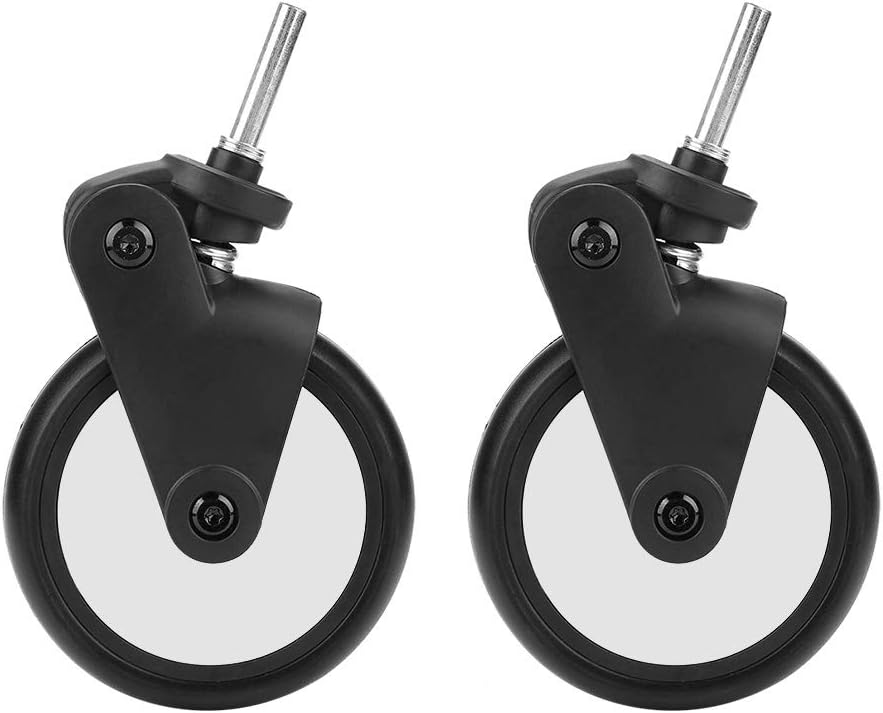 Rubber Kids Carriage Wheel, Stroller Wheel, Mini Wheel, for Vovo Stroller Tool for Yoya Wheel Tool(A pair of front wheels)