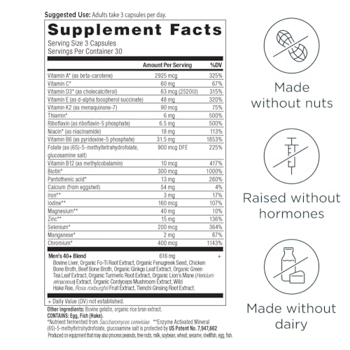 Ancient Nutrition Men's 40+ 3-Day Multivitamin, 90 CT - image 3