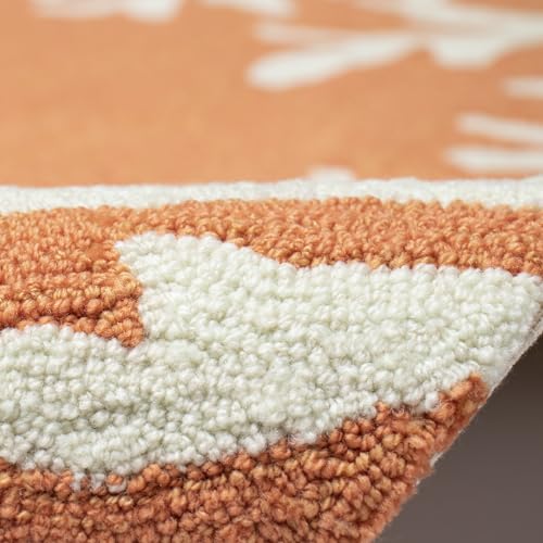 Liora Manne Capri Coastal Border Coral Indoor/Outdoor Rug, 5' x 7'6", Orange - Image 9