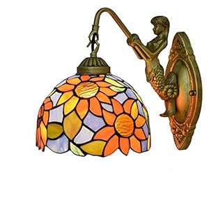 Gauua Tiffany-Stil Meerjungfrau Wandleuchte 1 Licht