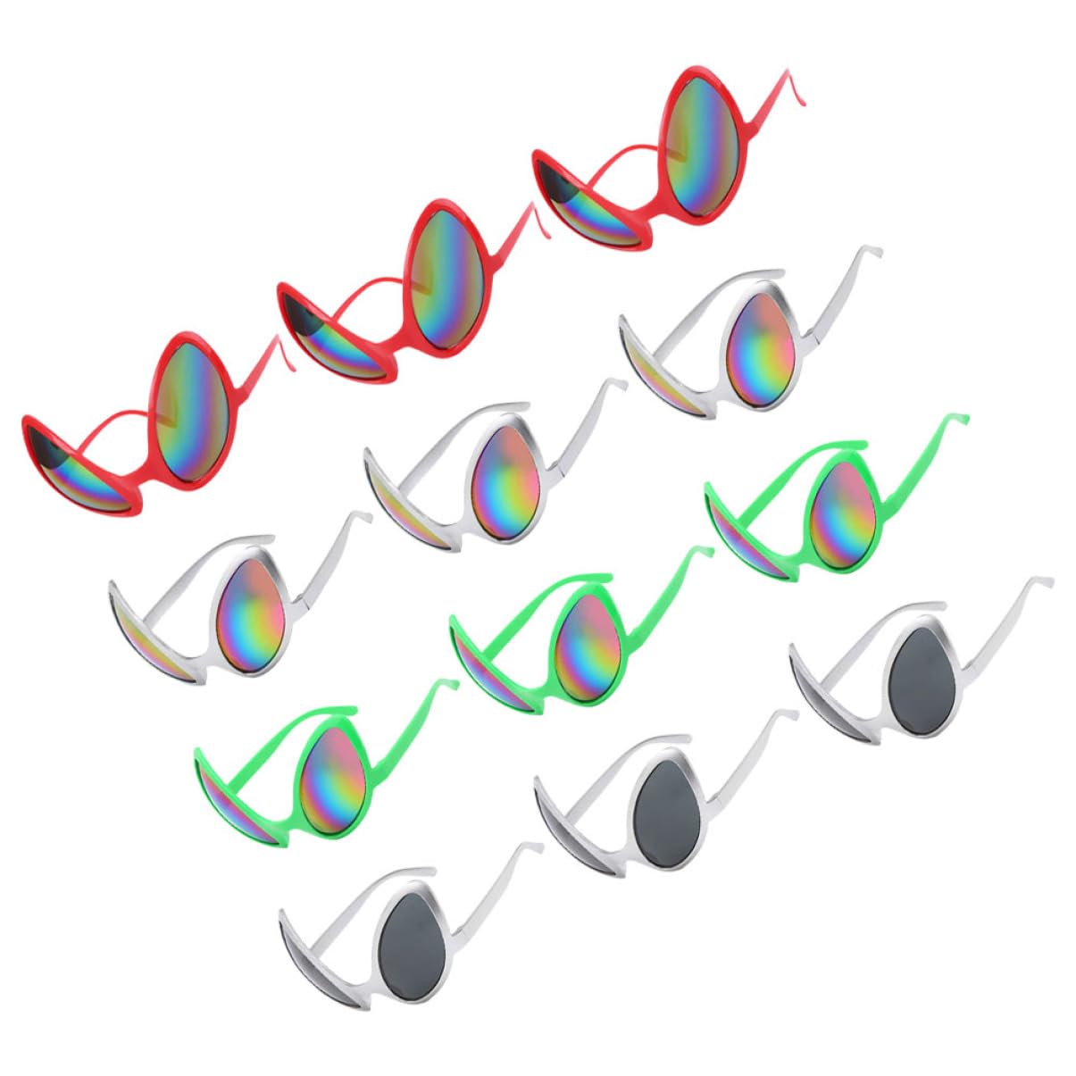 Beavorty 12piezas Gafas Divertidas Accesorio De Sol Para Fiestas De Cosplay Gafas De Sol De Broma Para Adultos