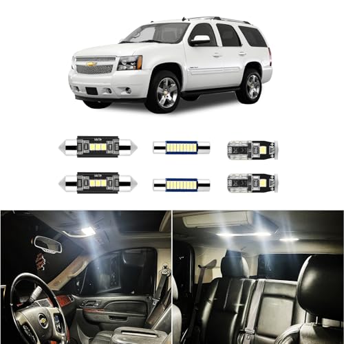 15 luces LED interiores para Chevy Tahoe/Suburban 6000K miniatura 1