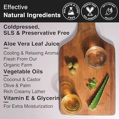 Image of Soulflower Aloe Vera Soap - Handmade, 100% Pure, Natural & Cold processed Grade 1 BIS Standard Premium & Luxurious Soap with Essential Oils, Exotic Herbs & Aroma, 150g