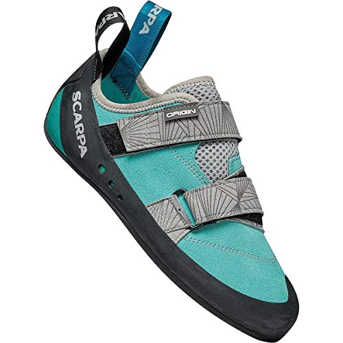 Scarpa Women's Origin Rock Climbing Shoes For Gym And Sport Climbing - Low-Volume, Women's Specific Fit - Maldive/Black - 6.5-7 #TOP5