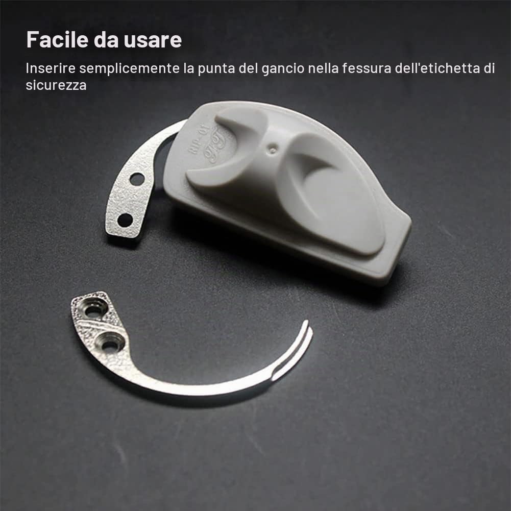 Chiave Magnetica A Gancio,Etichetta Di Sicurezza Elimina Dispositivo,Dispositivo Per Rimuovere Le Etichette Anti Taccheggio,Separatore Portatile Di Etichette Di Sicurezza In Acciaio,1 Pezzo