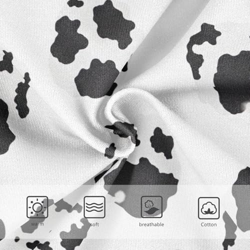 Girls Underwear, Black White Spots White Toddler Girl Panties, Cotton Underwear Girls, 2T–8 Years3