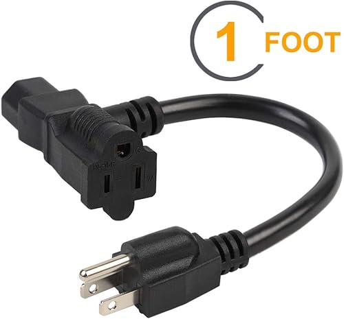 Miniatura 2 de Cable de alimentación Nema 5-15P macho a C13Nema 5-15R Piggyback, UL CUL SJT 14AWG 3C, repuesto para Daisy Chain Pro Audio DJ, etc