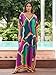 Onhaway caftans for women Colorful Cloud Print Beach Cover Ups mumus for women plus size kaftan 70s dress moo moos cotton kaftan loungewear one size fits all House Dress cover up dress ON-1129-7