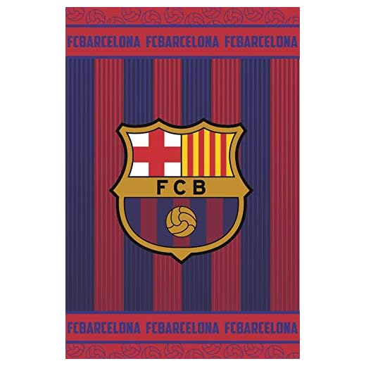 FCB FC Barcelona Manta Polar, 100% Poliester, Azulgrana, 100 x 150 cm