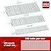 SHALL 4200 Counts 18 Gauge Narrow Crown Staples & Brad Nails, Heavy Duty Galvanized 1/4