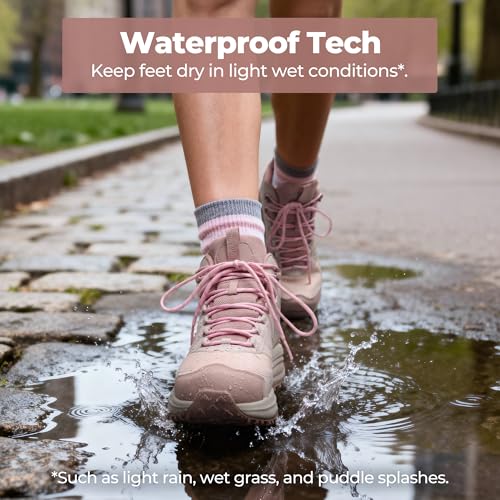 Image of NORTIV 8 Women's Hiking Boots Waterproof Lightweight Outdoor Trekking Non Slip Comfortable Camping Ankle Breathable Everyday Boot Armadillo FieldLite