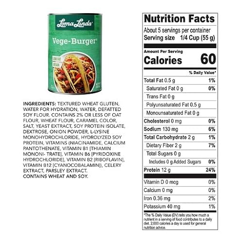 Loma Linda - Plant-Based - Vege Burger (15 oz.) (Pack of 6)