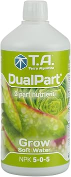 Terra Aquatica Liquid Fertilizer DualPart Grow Soft Water 1L for Soft Water