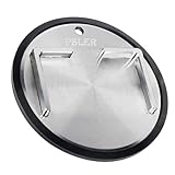 PSLER 304 Edelstahl Motorrad Seitenständer Unterlage mit Rutschfester Gummibasis, Kickstand Pad Puck Platte für Motorrad & Dirt Bike, Schutz für Heißem Asphalt, Gras and Weichen Boden, Rostfrei