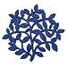 Dulce Cocina - Set of 4 Blue Tree Felt Coasters -Home Furnishings -High Quality, Good Drinks Absorbent -Wedding Decorations