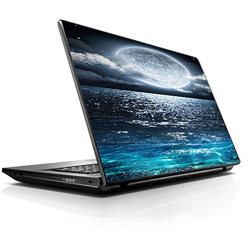 15 15.6 Inch Laptop Notebook Skin Vinyl Sticker Cover Decal Fits 13.3" 14" 15.6" 16" Hp Lenovo Apple Mac Dell Compaq Asus Acer Giant Moon Over The Ocean #TOP7