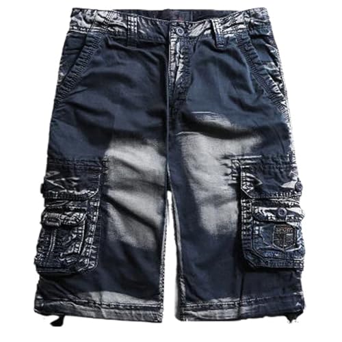 Short cargo d'été pour homme bermuda casual léger multi-poches
